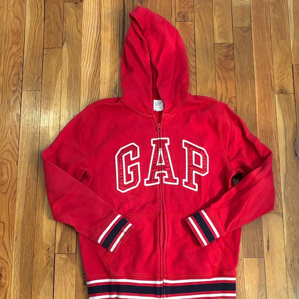 GAP Kids Vibrant Red Zip-Up Hoodie